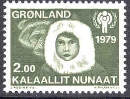 Grönland – F  118 Internationella barnaåret, 1 kpl **