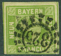 Bayern – M    5 Siffertyp, 9 Kr stpl