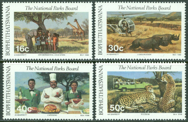 Bophuthatswana - M  202-205 Nationalparker, 4 kpl **