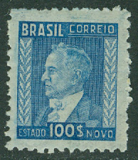 Brasilien – M  557 xII President Vargas, 100 R ** med kontrollränder