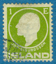 Island – F  108 Jòn Sigurdsson, 1 aur stpl