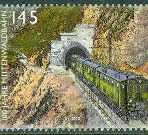 Österrike – M 3020 Tåg, Mittelwaldbahn 100 år, 1 kpl **