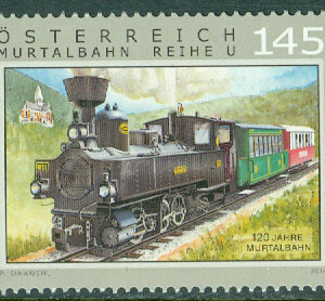 Österrike – M 3163 Järnväg – Murtalbanan 120 år, 1 kpl **