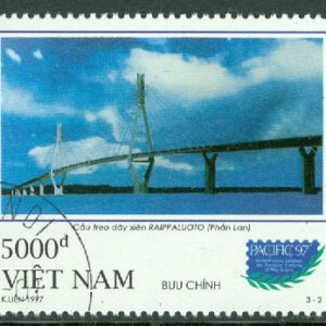 Vietnam – M 2852-2854 Hängbroar bla Golden-Gate-Bron, San Francisco, 3 kpl