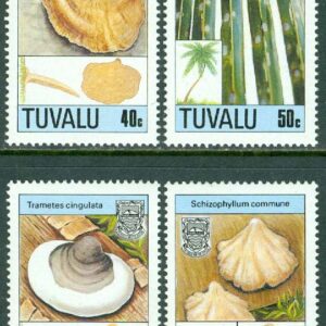 Tuvalu – M  541-544 Svampar, bl.a. Trametes muelleri, 4 kpl **