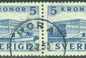F  332BC Stockholms slott II, bred marginal, vackert MORA 2.2.53