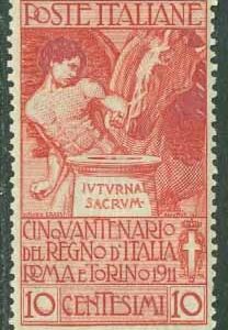 Italien – M  103 Italien enat kungarike i 50 år, 10 C (+ 5) *