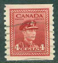 Kanada – M  219 D Kung Georg VI, 4 C stpl