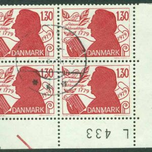 Danmark – F  719 Adam Oelenschläger, poet, 4-block kpl
