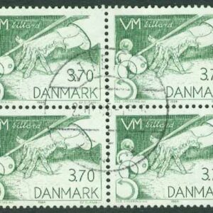 Danmark – F  826 VM i biljard, 4-block kpl