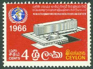 Ceylon – M  346 Invigning av WHO´s nya ämbetssäte, 4 C **