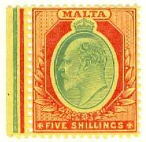 Malta – M   51 Georg V, 5 Sh *