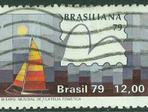 Brasilien – M 1706 Int frimärksutställning BRASILIANA 79, 12.00 Cr stpl