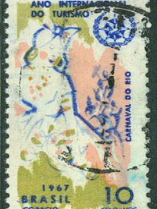 Brasilien – M 1155 Int. Turiståret, Karnevalen i Rio de Janeiro, 1 kpl stpl