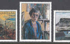 Färöarna – F  120-122 Färöisk målarkonst,  3 kpl **