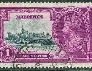 Mauritius – M  199 Kung Georg V`s tronjubileum, 1 R stpl