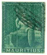 Mauritius – M   10 Sittande Britannia, (4 P) stpl