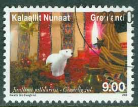 Grönland – F  612a Julfrimärken 2013, 9.00 kr stpl