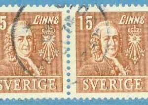 F  321BB Linné 15 öre, stämplat par