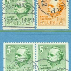 F  333-334 Artur Hazelius, 4 kpl inkl BB-par stpl