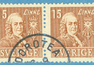 F  321BB Linné 15 öre, stpl DOROTEA