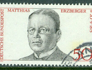 Tyskland – M  865 Matthias Erzberger 100 år – Politiker, 1 kpl