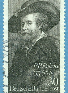 Tyskland – M  936 Peter Paul Rubens 400 år – Konstnär, 1 kpl stpl