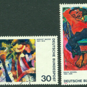 Tyskland – M  816-817 Konst, tysk expressionism II, 2 kpl stpl