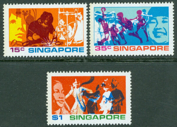 Singapore - M  164-166 Ungdom, 3 kpl **