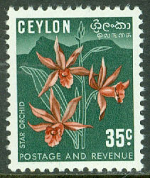 Ceylon – M  270 I Blommor – Orkidéer, märke **