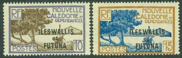 Wallis et Futuna - M   47-48 Påtryck på Nya Caledonien, 2 ol *