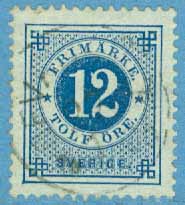 F   32 Ringtyp tandn. 13, 12 öre stpl