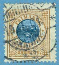 F   49 Ringtyp posthorn 1 krona, ktt