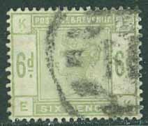 England – M   79 Drottning Victoria, 6 P stpl