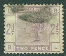 England – M   74 Drottning Victoria, 2 P stpl