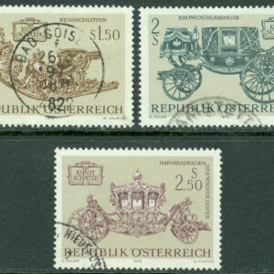 Österrike – M 1406-1408 Konstskatter i vagnsborgen, 3 kpl