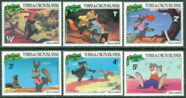 Turks & Caicos Islands - M  555-560 Disney - Onkel Remus, 6 ol **