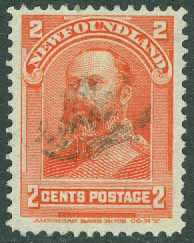 Newfoundland – M   60 Prins Edward, sedermera kung Edward VII, 2 C stpl