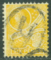 New South Wales – M   88 Drottning Victoria, 6 P stpl