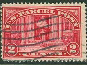 USA – M Pak 2a Paketmärke, stadsbrevbärare, 2 C stpl