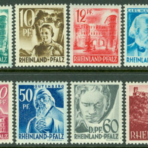 Tyskland Allierad besittning fransk zon – Rheinland-Pfalz – M   16-29 Personligheter från Rheinland-Pfalz II, 14 kpl **