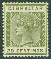 Gibraltar – M   30 a Drottning Victoria, 20 C *