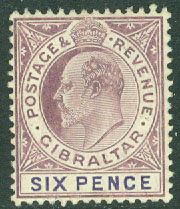 Gibraltar – M   51 y Kung Edward VII, 6 P *