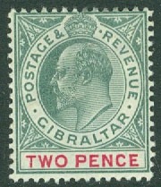 Gibraltar – M   39 Kung Edward VII, 2 P *