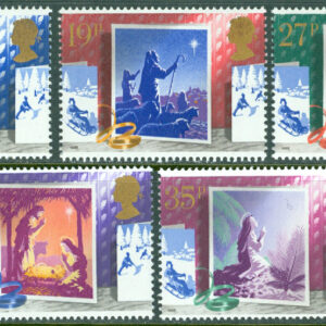 England – M 1180-1184 Jul 1988 – Julkort, 5 kpl **