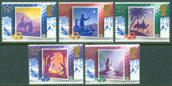England - M 1180-1184 Jul 1988 - Julkort, 5 kpl **