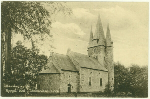 Husaby kurka. Byggd 1001. Restaurerad 1902. obeg.