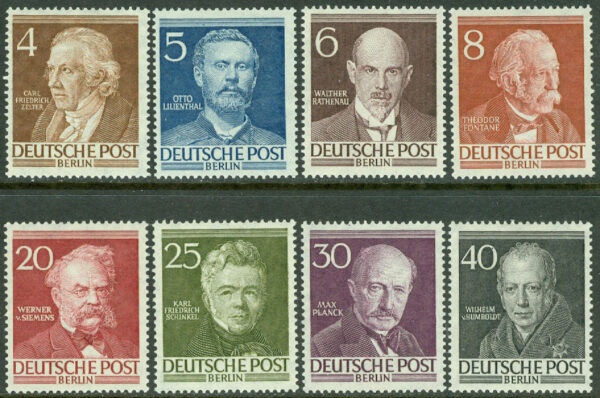 Berlin - M   91-94, 97-100 Historiska berlinare, 8 ol **