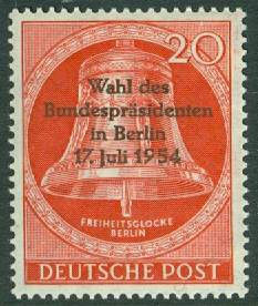 Berlin – M  118 Val av förbundspresident, 1 kpl **