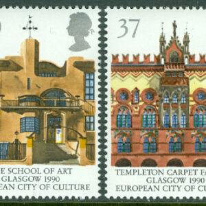 England – M 1263-1264 Glasgow, Europas kulturhuvudstad 1990, 2 kpl **